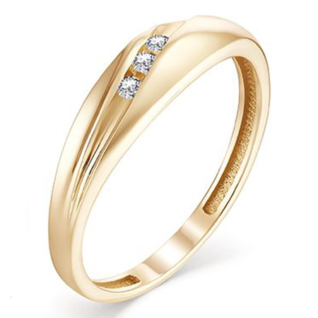 Кольцо, золото, бриллиант, 13103-100
